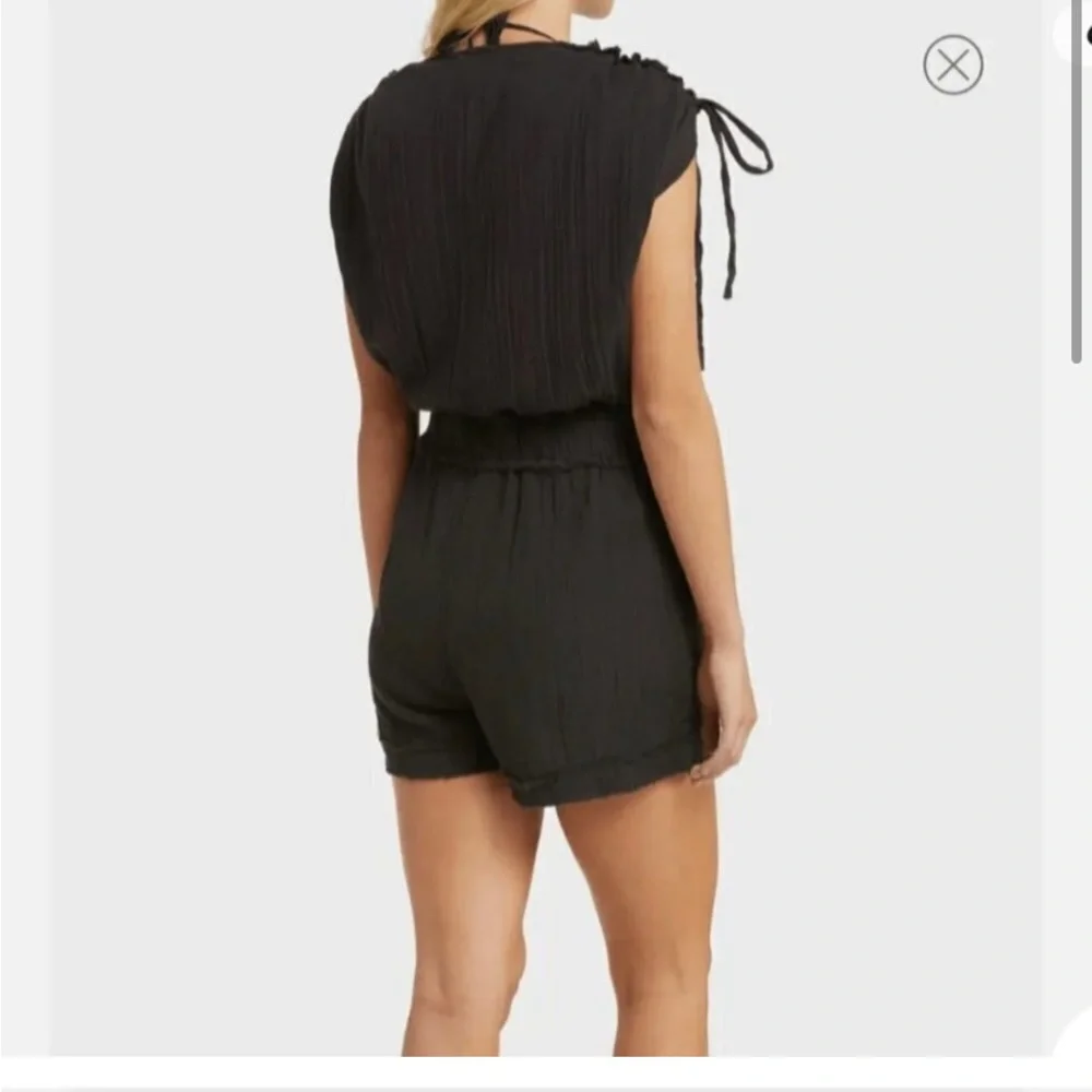 Elan Black Sleeveless Romper Women’s Size Medium - Picture 3 of 5